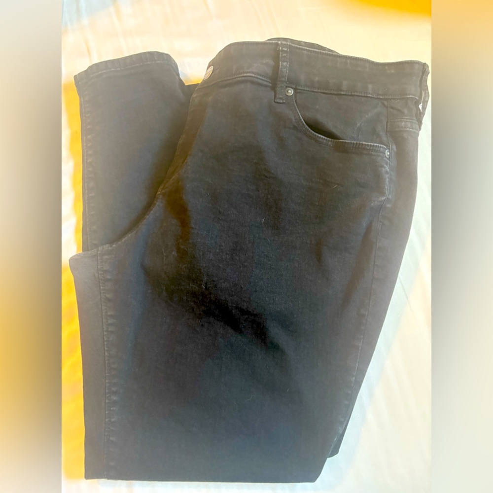 Loft plus black denim jeans size 18